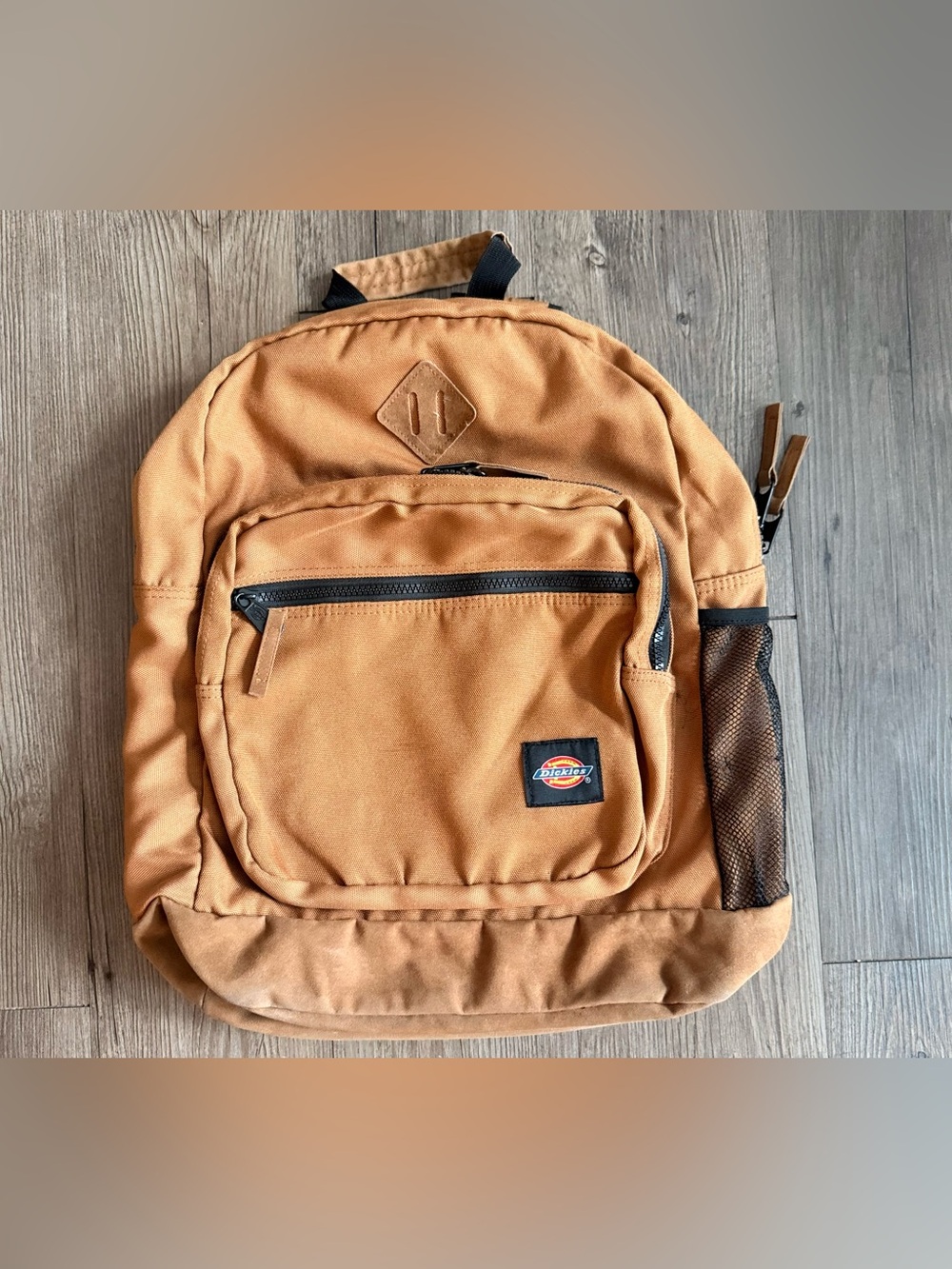 Dickies Brown Canvas Backpack with Black Accents